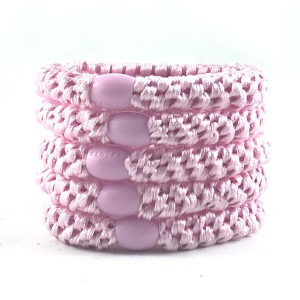 Find Beeyoo Hairbands Powderpuff Pink Set of 5 - Beeyoo at Bungalow Trading Co.