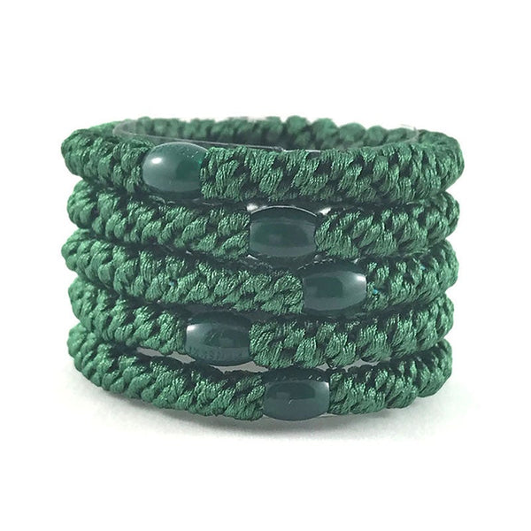 Find Beeyou Hairbands Forest Green Set of 5 - Beeyoo at Bungalow Trading Co.