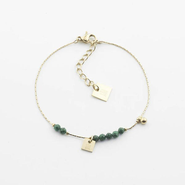 Find Belo Bracelet Green Malachite - Zag Bijoux at Bungalow Trading Co.