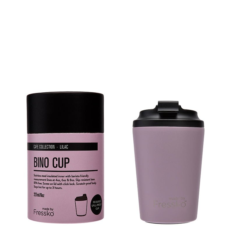 Find Bino Coffee Cup 227ml Lilac - FRESSKO at Bungalow Trading Co.