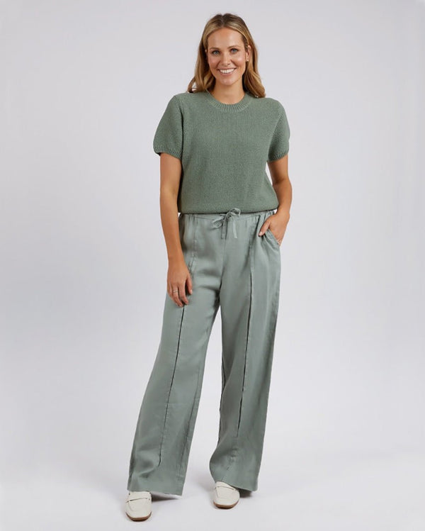 Find Blair Short Sleeve Knit Sage Green - Foxwood at Bungalow Trading Co.