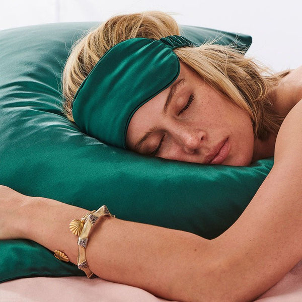 Find Botanica Green Silk Pillowcase - Kip & Co at Bungalow Trading Co.