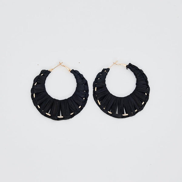 Find Britt Earrings Black - Holiday Trading at Bungalow Trading Co.