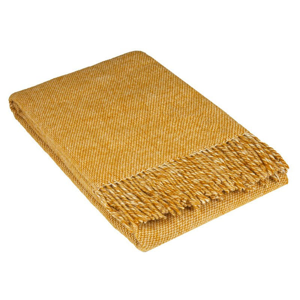 Find Cambridge NZ Wool Throw Mustard - Codu at Bungalow Trading Co.