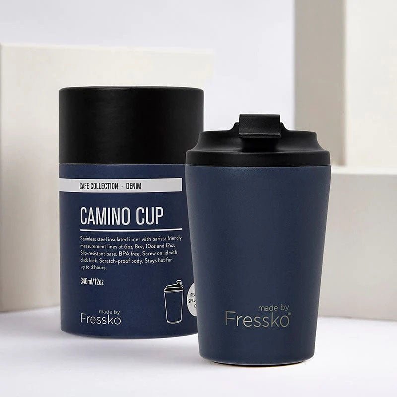 Find Camino Coffee Cup Denim 340ml - FRESSKO at Bungalow Trading Co.