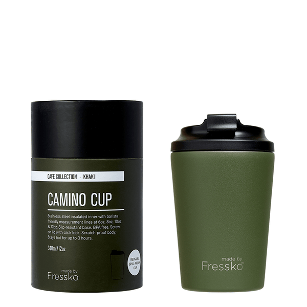Find Camino Coffee Cup Khaki 340ml - FRESSKO at Bungalow Trading Co.