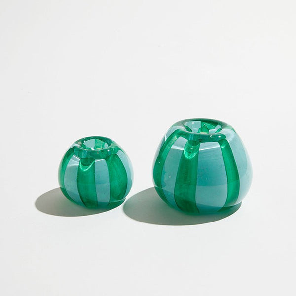 Find Candy Candle Holder Small Sky/Emerald - Ben David at Bungalow Trading Co.