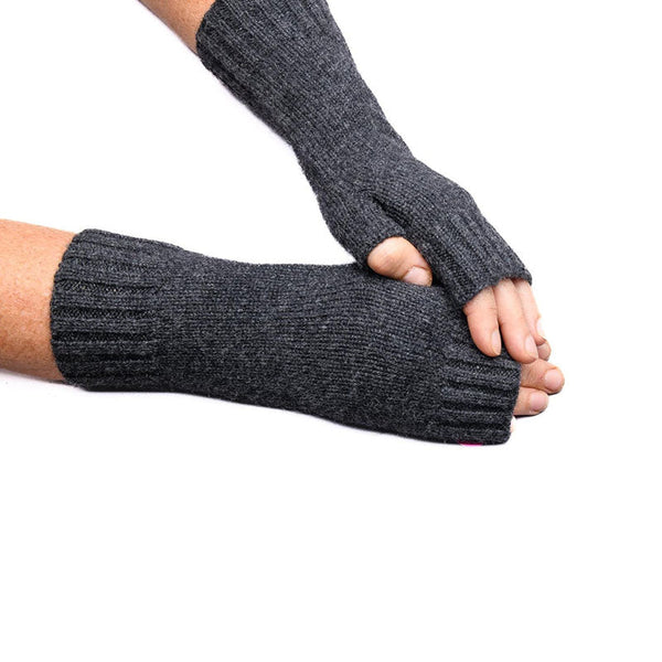 Find Cashmere Fingerless Gloves French Navy - Love Kate at Bungalow Trading Co.