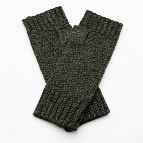 Find Cashmere Fingerless Gloves Pine Green - Love Kate at Bungalow Trading Co.