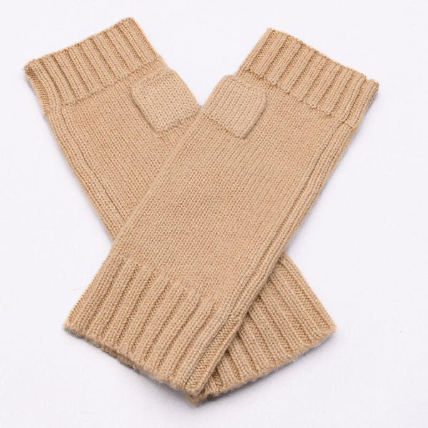 Find Cashmere Fingerless Gloves Toast - Love Kate at Bungalow Trading Co.