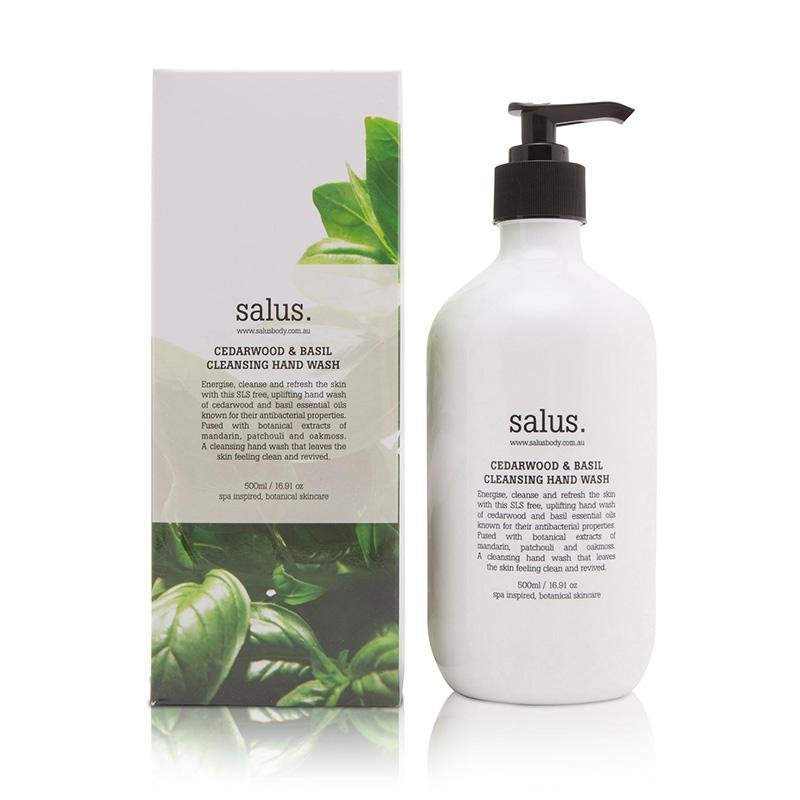 Find Cedarwood & Basil Cleansing Handwash 500ml - Salus at Bungalow Trading Co.