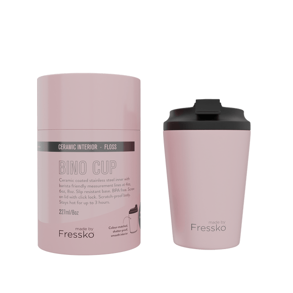 Find Ceramic Bino Coffee Cup 227ml Floss - FRESSKO at Bungalow Trading Co.