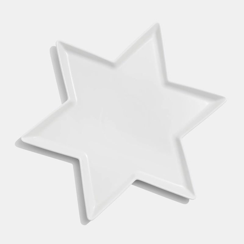 Find Ceramic Star Platter White - Fazeek at Bungalow Trading Co.