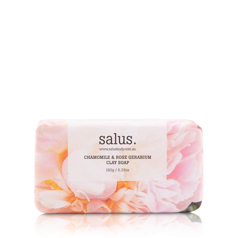 Find Chamomile & Rose Geranium Clay Soap - Salus at Bungalow Trading Co.