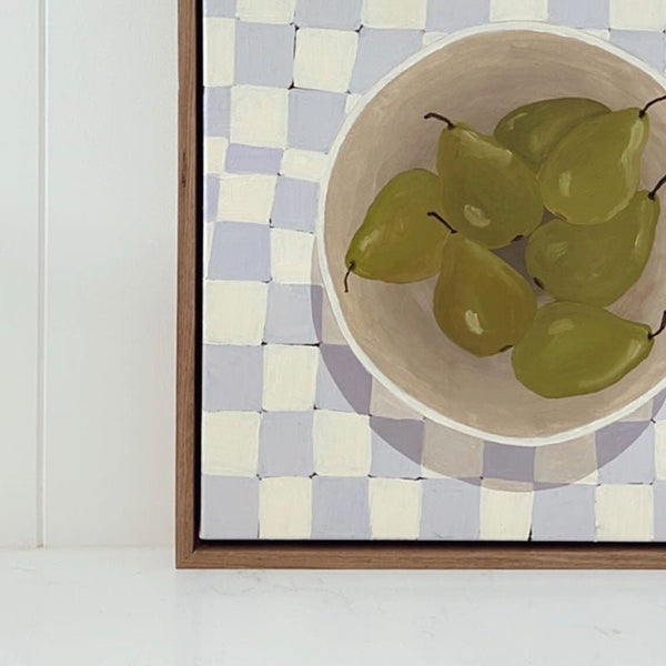 Find Checkered Pears by Ally Spasic 400x400 - Ally Spasic at Bungalow Trading Co.