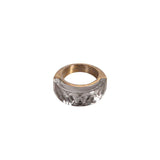 Find Chunky Crystal Ring Smokey Grey - Alouette at Bungalow Trading Co.