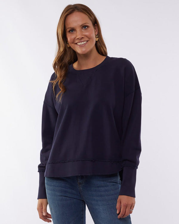 Find Delilah Crew Navy - Foxwood at Bungalow Trading Co.