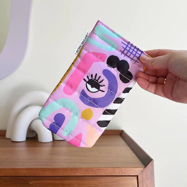 Find Easy-Squeezy Glasses Case Eye Love Purple - Bon Maxie at Bungalow Trading Co.