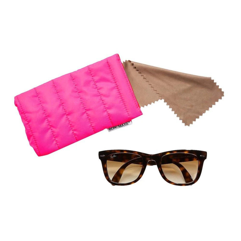 Find Easy-Squeezy Glasses Case Neon Pink - Bon Maxie at Bungalow Trading Co.