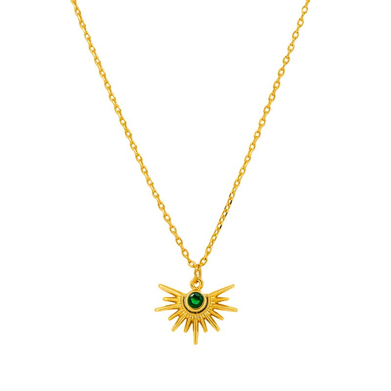Find Emerald Sun Rays Necklace - Tiger Tree at Bungalow Trading Co.