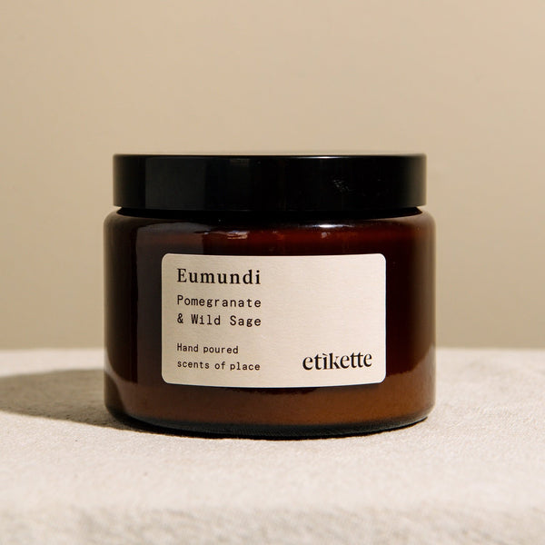 Find Eumundi 500ml Double Wick Candle - Etikette at Bungalow Trading Co.