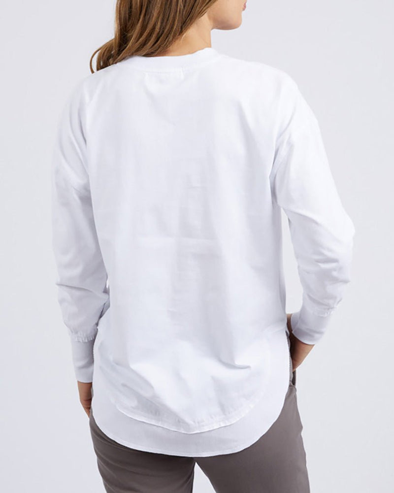 Find Farrah L/S Top White - Foxwood at Bungalow Trading Co.