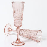 Find Flemington Acrylic Champagne Flute Pale Pink - Indigo Love at Bungalow Trading Co.