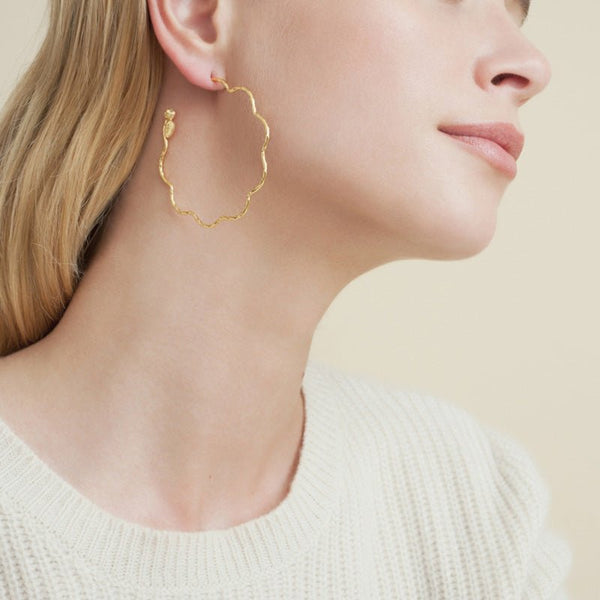 Find Florette Gold Earrings - GAS Bijoux at Bungalow Trading Co.