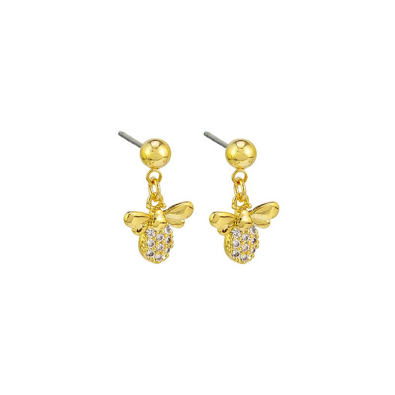 Find Gold Bee Mine Earrings - Tiger Tree at Bungalow Trading Co.