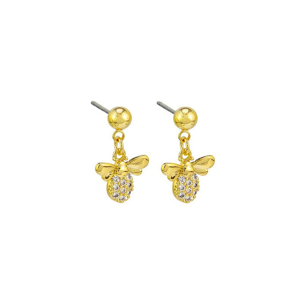 Find Gold Bee Mine Earrings - Tiger Tree at Bungalow Trading Co.