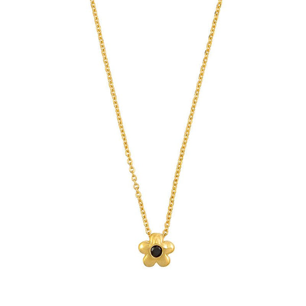 Find Gold & Black Crystal Daisy Necklace - Tiger Tree at Bungalow Trading Co.