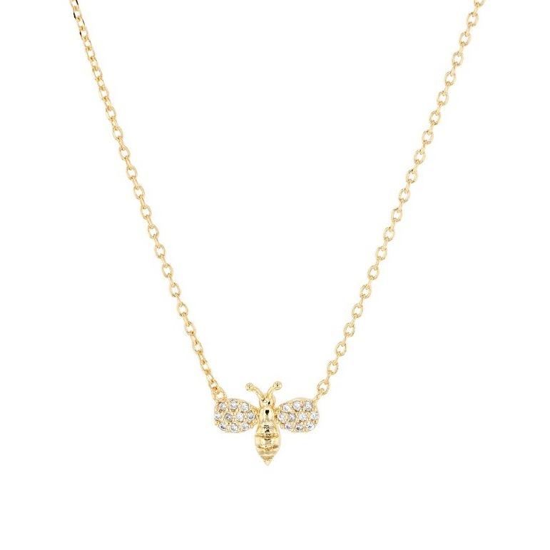 Find Gold Free Bee Necklace - Tiger Tree at Bungalow Trading Co.