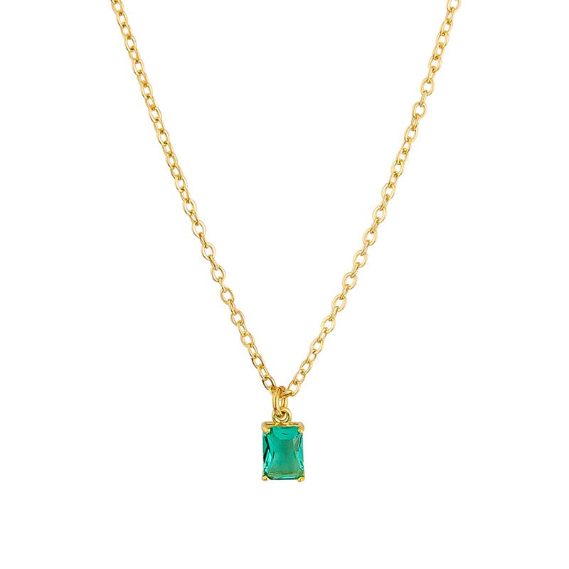 Find Green Crystal Pendant Necklace - Tiger Tree at Bungalow Trading Co.