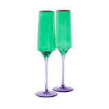 Find Jaded Champagne Glass Set of 2 - Kip & Co at Bungalow Trading Co.