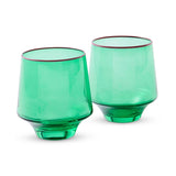 Find Jaded Tumbler Glass Set of 2 - Kip & Co at Bungalow Trading Co.