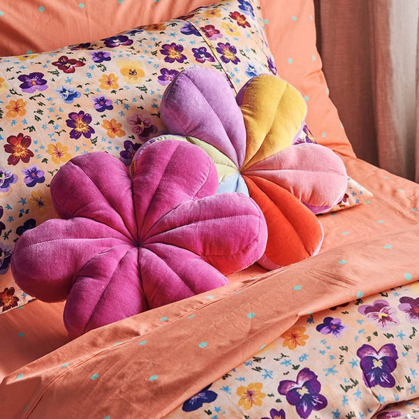 Find Joyful Velvet Petal Cushion - Kip & Co at Bungalow Trading Co.