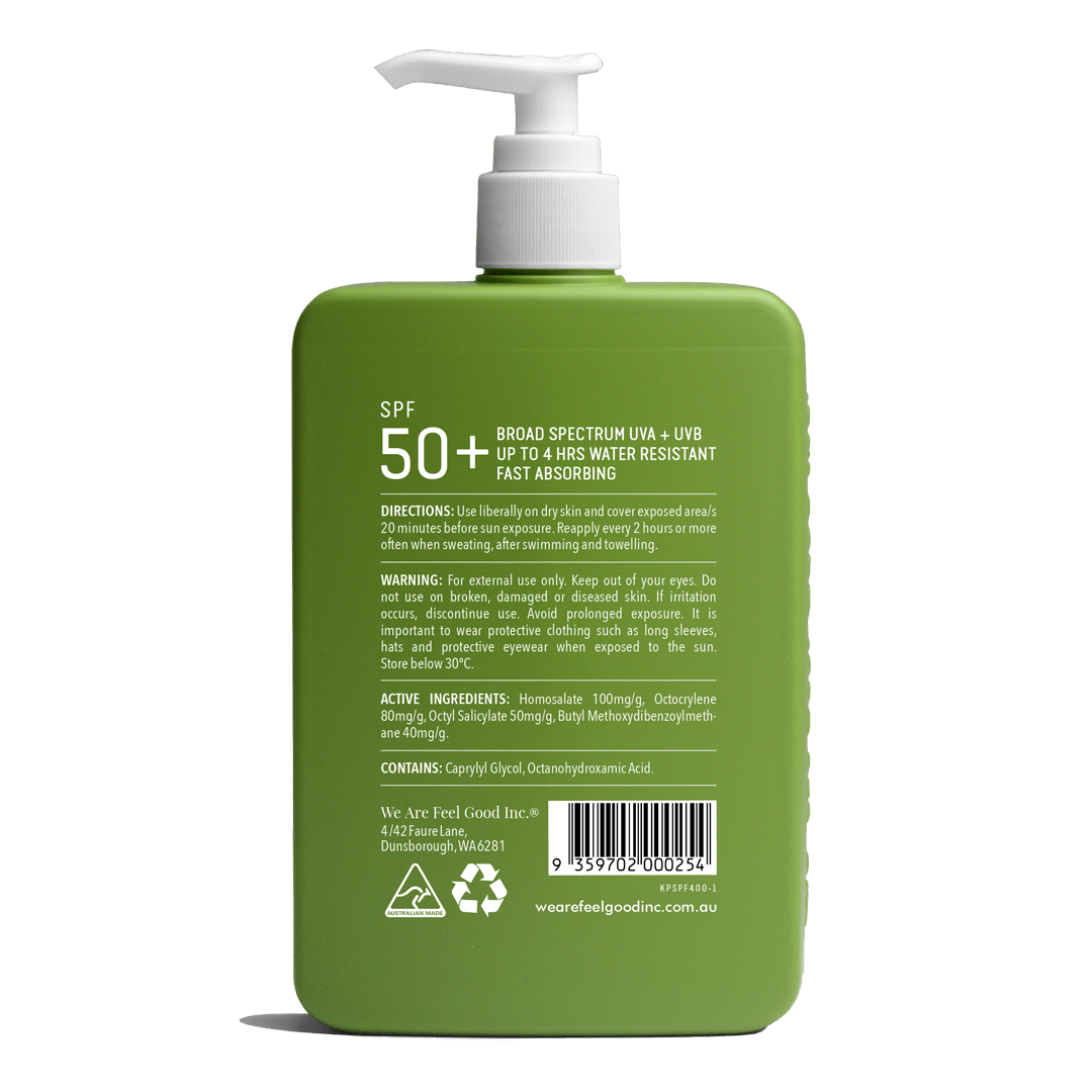 Find Kakadu Plum Sunscreen SPF50+ 400ml - We Are Feel Good Inc. at Bungalow Trading Co.