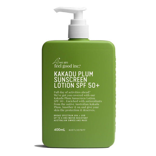 Find Kakadu Plum Sunscreen SPF50+ 400ml - We Are Feel Good Inc. at Bungalow Trading Co.