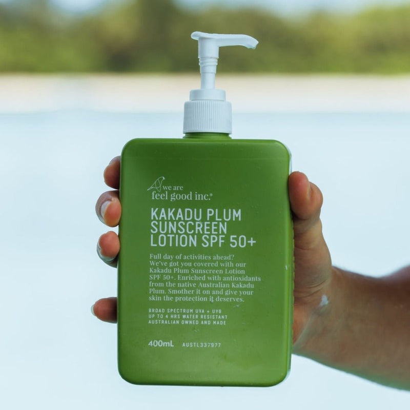 Find Kakadu Plum Sunscreen SPF50+ 400ml - We Are Feel Good Inc. at Bungalow Trading Co.