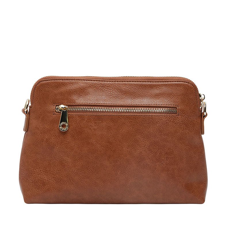 Find Large Burbank Crossbody Bag Tan Pebble - Elms + King at Bungalow Trading Co.