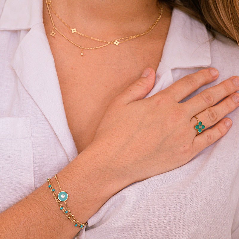 Find Liz Bracelet Turquoise - Zag Bijoux at Bungalow Trading Co.