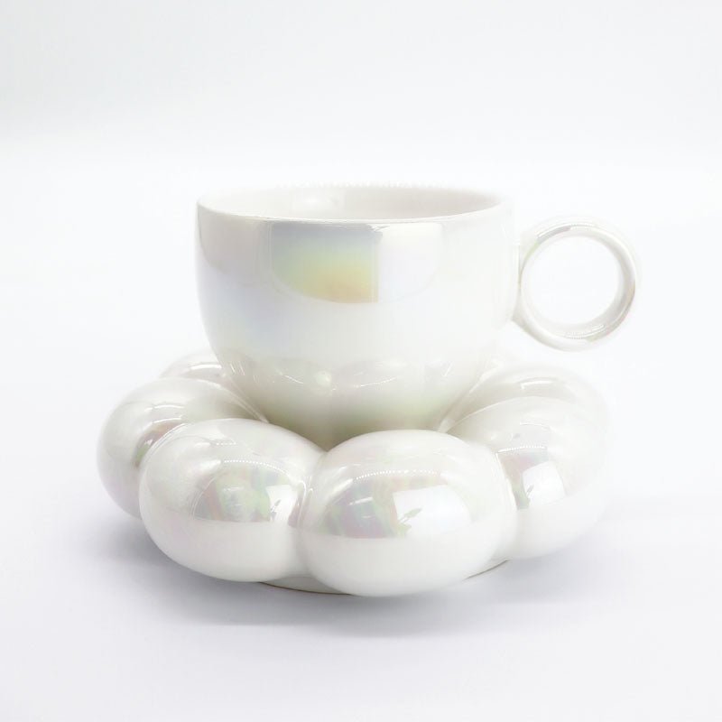 Find Lottie Mug & Saucer Pearl - Sage & Cooper at Bungalow Trading Co.