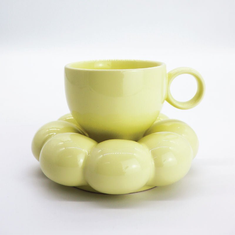 Find Lottie Mug & Saucer Yellow - Sage & Cooper at Bungalow Trading Co.