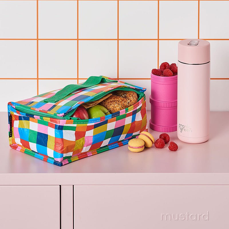 Find Lunch Bag Rainbow Weave - Project Ten at Bungalow Trading Co.