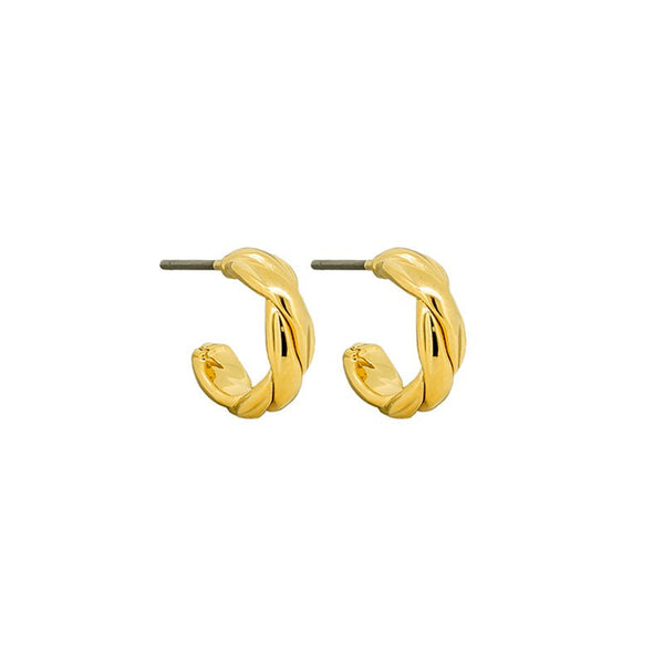 Find Mabel Twist Hoop Earrings - Tiger Tree at Bungalow Trading Co.