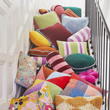 Find Macaroon Panelled Velvet Cushion - Kip & Co at Bungalow Trading Co.