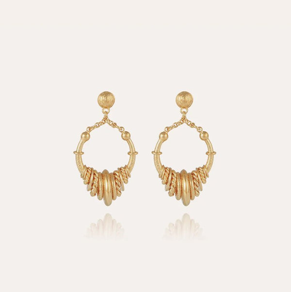 Find Maranzana Earrings Gold - GAS Bijoux at Bungalow Trading Co.
