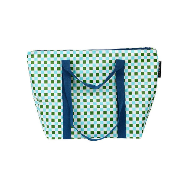 Find Medium Zip Tote Checkers - Project Ten at Bungalow Trading Co.