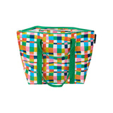 Find Medium Zip Tote Rainbow Weave - Project Ten at Bungalow Trading Co.