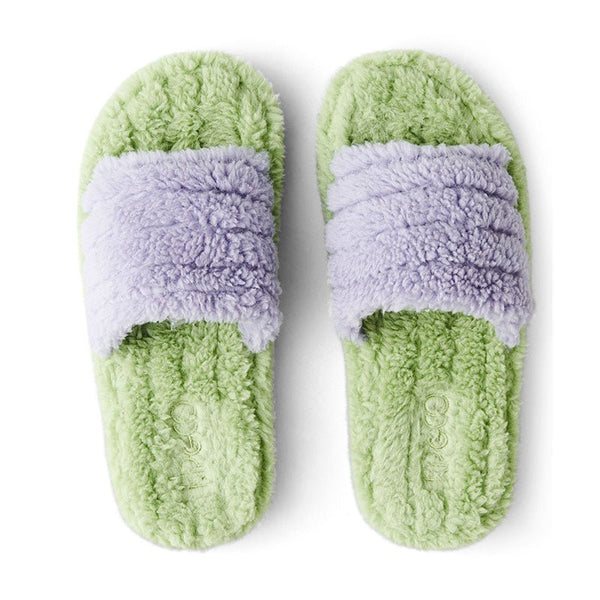 Find Mint Gelato Quilted Sherpa Slippers - Kip & Co at Bungalow Trading Co.